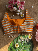 Kesar Lappa Stripe Blouse