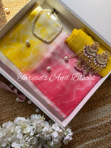 Pink Lemonade Shibori Saree