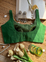 Bottle Green Classic Blouse
