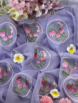 Lavender Resham Tulip Saree