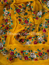 Basant Baag Chiffon Saree