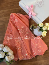 Bella Monotone Sequin Jaal Saree