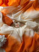 Sunkissed Ivory Crepe Saree
