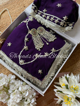 Jaamuni Chaandni Gota Jaal Saree