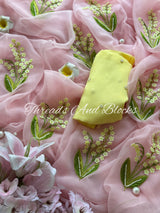 Porcelain Chiffon Saree