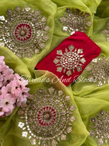 Zubeida Zardosi Buta Saree
