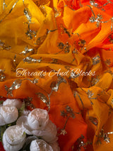 Marigold Muse Chiffon Saree