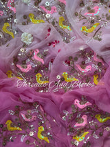 Birdsong Harmony Chiffon Saree