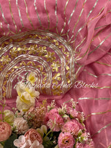 Pink Surya Gota Saree