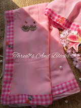Checkmate Blush Saree