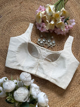 Off White Gota Sitara Blouse