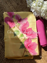Bougainvillea Crepe Saree