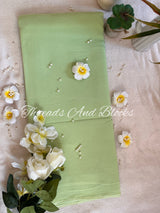 Plain Chiffon Saree