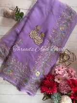 Rajputi Floral Kasab Border Saree