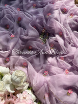 Lilac Petunia Saree