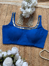 CHAMKI Royal Blue Blouse