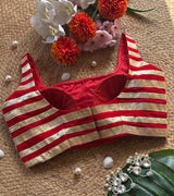 Red Lappa Stripe Blouse