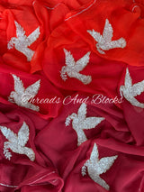 Glistening Hummingbird Saree