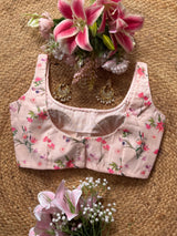 Peachy Romance Linen Blouse