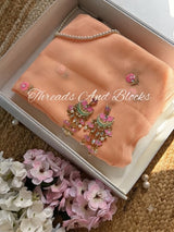 Peach Petunia Saree