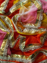 Glowing Sun Mukaish Lappa Saree