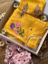Oleander Whispers Chiffon Saree