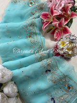 Rajwada Peacock Border Jaal Saree