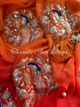 Mor Bagh Chiffon Saree