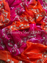 PITTAN LEHER Chiffon Saree