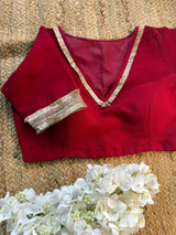 Red Fringe Kiran Blouse