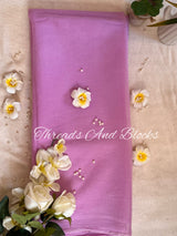 Plain Chiffon Saree