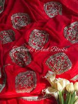 Nazraana Crepe Saree