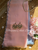 Chinnon Cutwork Border Sarees