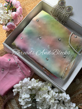 Parade of Pastels Chiffon Saree