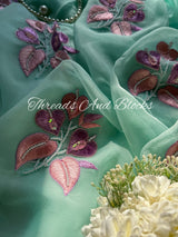 String of Hearts Chiffon Saree