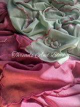 Chinnon Cutwork Border Sarees