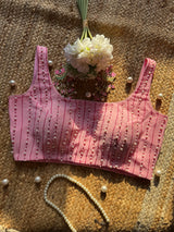 Pink Pearl Stack Blouse