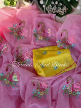 Ducks in Bloom Kota Doriya Saree