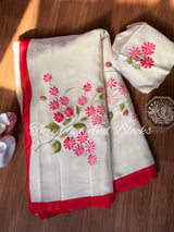 Spring Kiss Hand Painted Crepe Saree