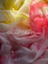 Pink Lemonade Shibori Saree