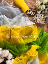 Whispers of Summer Shaded Saree