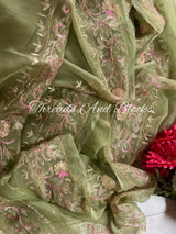 Rajputi Floral Kasab Border Saree