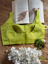 Lime Green Classic Blouse