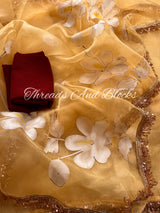 Sunkissed Floral Hand Painted Saree