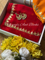 Rajsi Bandhej Gotapatti Chiffon Saree