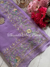 Rajputi Floral Kasab Border Saree