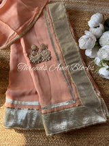 Organza Lappa Border Saree
