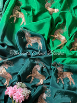 Dazzling Deer Crepe Saree