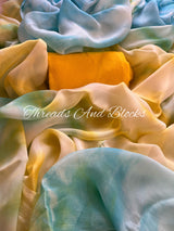 Indian Summer Chinnon Shibori Saree