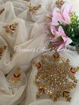 Falak Zardosi Gota Buta Saree